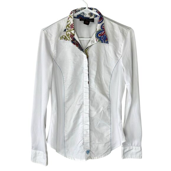 Ariat Pro Series Womens Triumph Show Equestrian Shirt Size 34 Small - Picture 3 of 13